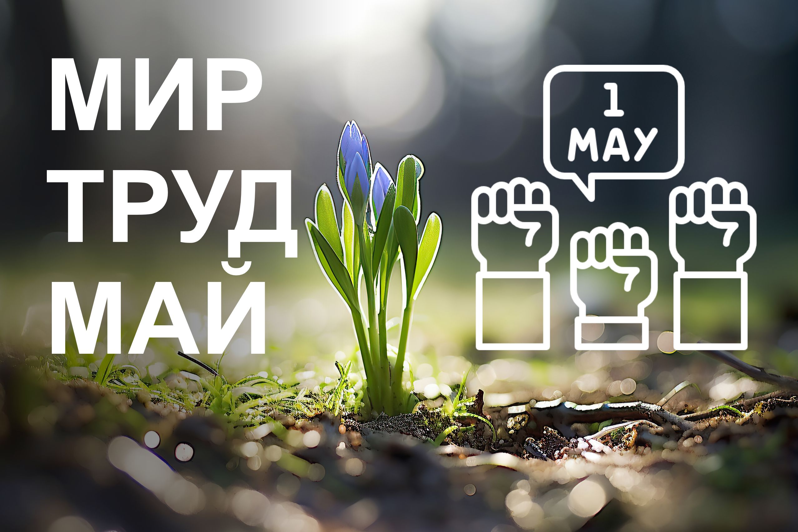 С праздником Весны и Труда!